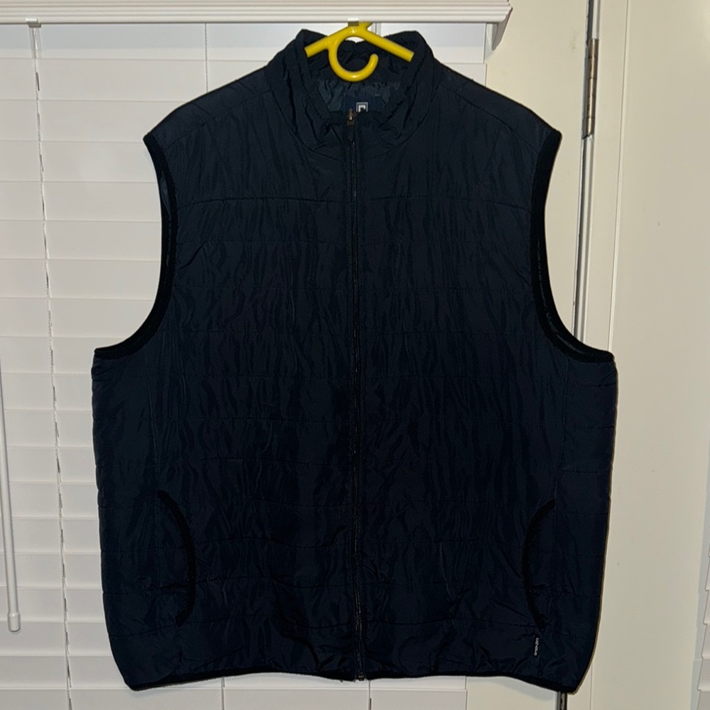 Chaps Navy Blue Down Puffer Vest